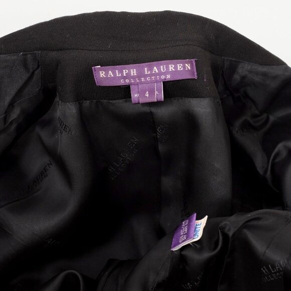 Ralph Lauren Purple Label Collection long coat 4 jacket tuxedo black - Picture 4 of 14
